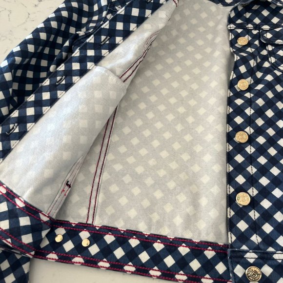 Kate Spade Gingham Denim Jacket - Picture 2 of 6